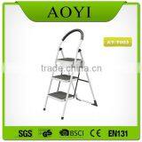 EN131-approved Red Color Steel Ladder With Handrail thumbnail-2