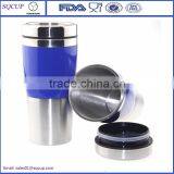 16-Ounce Capacity Auto Travel Coffee Mug Coffee Cup Vacuum Tumbler With Lids and Cup Sleeves thumbnail-5