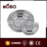 Stainless Steel Round Pudding Plate Circle Tray thumbnail-2