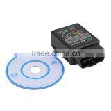 China Factory HH OBD Adapter Obdii Elm327 V2.1 Bluetooth Car Obd Interface
