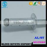 HIGH QUALITY FACTORY DOME HEAD ALUMINUM STEEL MULTI-GRIP POP RIVETS thumbnail-3