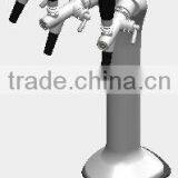 Triple Faucet Snake Font With European Flow Control Tap & ABS Spout