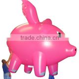 Flying Pig shape balloon, animal shape helium balloon,pink pig shape balloon