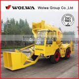 Bucket Loading Concrete Mixer Self Loadig Mixer Truck 2.5CBM Mixing Volume GNJB250 thumbnail-1