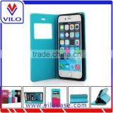 Card Holder Combo Color Leather Flip Case for Iphone 6s With Window thumbnail-1