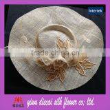 Handmade Natural Women Sinamay Hats for Party thumbnail-1