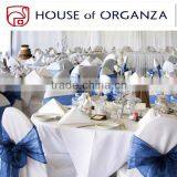 Sheer Chair Decoration Tie Organza Sash for Banquet thumbnail-1