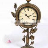 Handmade Antique Brass Table Clock for Decoration
