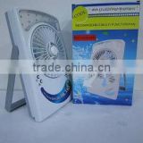 6'' Solar LED Rechargeable Fan