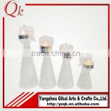 Top sell glass angels glass crafts with candlestick