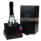 Matt Lacquer Wooden Wine Box for One Luxury Bottle