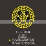 Hot Sale Yellow Smiling Design Diamond Stickers thumbnail-1
