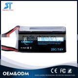 Factory Long Life RC Car Lithium Polymer Battery 2s 900mah 25c Remote Controlled Car Hard Case Lipo Pack Quality Choice thumbnail-1