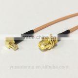 Wholesale 15cm Pigtail Cable RG316 with RF SMA Female Switch MCX Male Right Angle connector