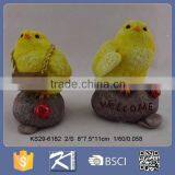 Fashion Style Resin Rooster With Fur for New Year Symbol thumbnail-1