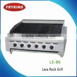Commercial Counter Top Lava Rock Grill Stainless steel