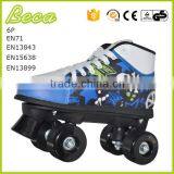 Wholesale Blue PVC Wheel Boy Disco Quad Roller Skate for Clud thumbnail-5