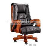 Luxury Italian Genuine Leather King Boss Office Chair With Wheels and Arm (FOH-A71) thumbnail-1