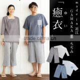 Japanese highly absorbent cotton crepe fabric with smooth and breathable feel