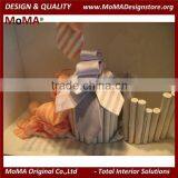 Fashionable Mens Garment Shop Display Furniture Fixtures, Showcase Display, White Wooden Display Racks Design For Tie thumbnail-2