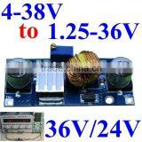 Dc-dc Step Down Adjustable Power Supply Module 36v to 24v / 12v 3A Buck Converter Voltage Regulator for LED Screen , Cars ,etc