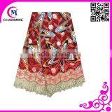 Most Fashion Design Newest Wax Lace African Wax Fabric Lace for Making Beautiful Ladies Dress thumbnail-1