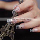 Custom Nail Art Stamping Plates,nail Sticker Printing Paper,wedding Lace White Nail Wrap thumbnail-5