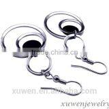 Fashion Dangle Circle Stainless Steel Earrings Woman