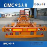 CIMC 40ft Goose Neck Skeleton Container Semi Trailer/Container Trailer Chassis Price