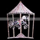 Crystal party pageant crown horse crown