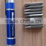 6/8/9/bit Screwdriver Aluminium Pen Style Kit