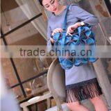 2016 Summer Stylish PU Leather Tote Bag for Women thumbnail-3