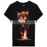 2016 Men's Cotton Short Sleeve T-shirt Fashion O-neck Casual Skull Wolf 3d Print T Shirt M-XXXL thumbnail-6