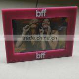Custom Design 3d Logo Soft Pvc Photo Frame / Stand Rubber Photo Frame