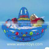Hot Sale Custom Made Round Pvc Inflatable Ice Cooler, Swimming Pool Floating Drink Tray Cooler thumbnail-1