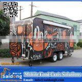 Mobile Fast Food Car Big Wheels Outdoor Food Cart Catering thumbnail-5