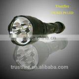 TrustFire 500lmTR-500 Three Cree XP-E Q4 Leds Police Security Flashlight/cree Led Flashlight