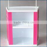 plastic promotional table display, desktop table promotion stand