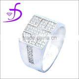 China Factory Direct Sale 925 Sterling Silver Micro Pave Mens Ring thumbnail-1