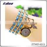Hot Selling Women Big Butterfly Design Chain Watches
