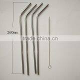 304 Stainless Steel Drinking Straws and Cleaning Brushes 4+1 Set Eco Friendly Funny Drinking Straw thumbnail-4