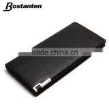 Large Men Long Purse Wallet Clutch Bag Leather Black Color thumbnail-2