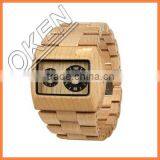 Wholesale Fashion Bamboo Watch Men Custom Logo Wrist We Wood Watch Cheap Handmade Leather Strap And 2015 Women Wooden Watches thumbnail-4