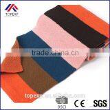 Wide Striped Scarf Female Knitted Scarf thumbnail-3