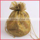 Jewelry Pouch Custom Printed Drawstring Organza Gift Bags thumbnail-1
