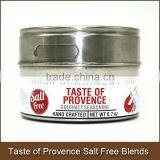 Taste of Provence | Gourmet Salt Free Seasoning Blends in Stainless Steel Tin With Strong Megnetic Backing