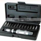 13PCS 1/4" DR. HEX DRIVER IMPACT SOCKET SET