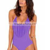 2017 Wholesale Fashion One -piece Swimwear With Tassels