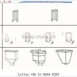 Color Alu-zinc Coating Spanish Roof Accessories / Nail / Gutter/ Ridge/ z Flashing thumbnail-1