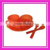 4pcs Unbreakable Dinnerware Pastic Picnic Set thumbnail-1